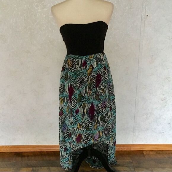 High low no boundaries jr medium (7/9) elastic back dress - Picture 2 of 4